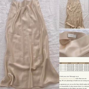 The Lydia Refine Silk Skirt